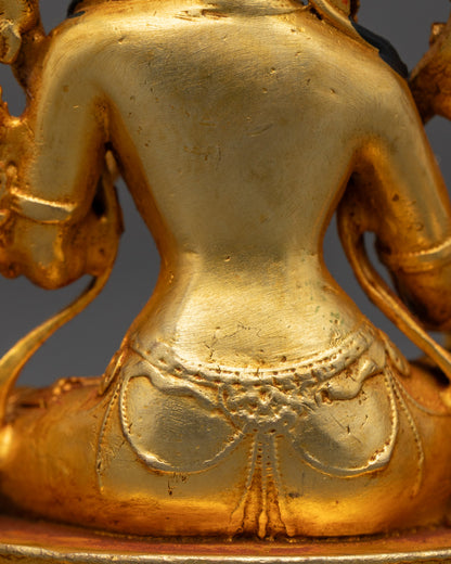Traditional Green Tara Statue | Tibetan Buddhist Artwork