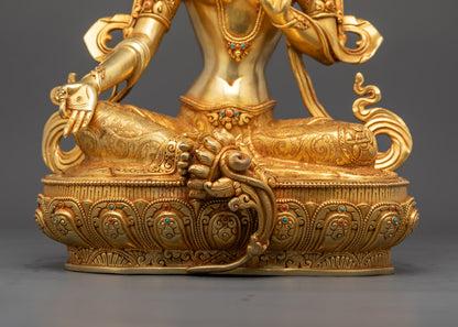 Nepalese Green Tara Statue | Spiritual Home Decor