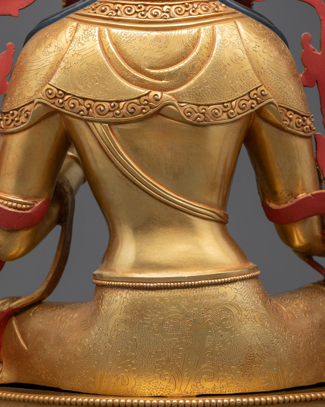 Beautifully Hand-Carved Green Tara Statue