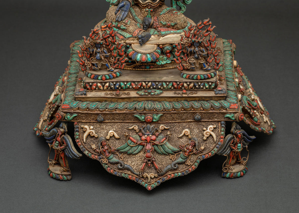 Lapis Lazuli Green Tara Statue | Compassionate Mother of All Buddhas