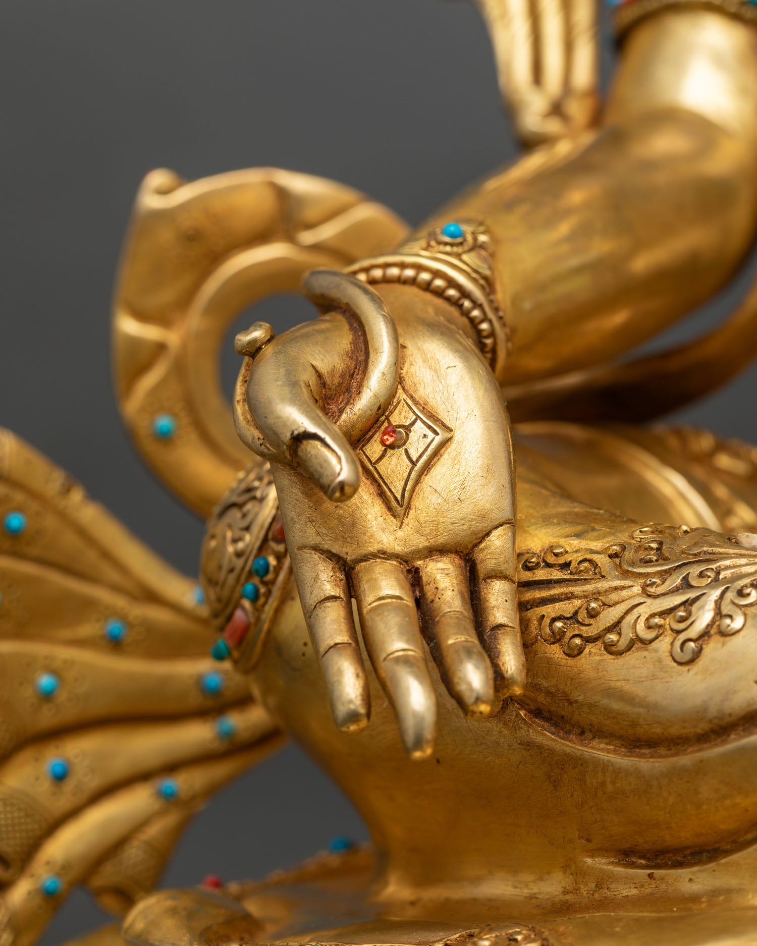 Tibetan Green Tara Sculpture | Handcrafted in Nepal