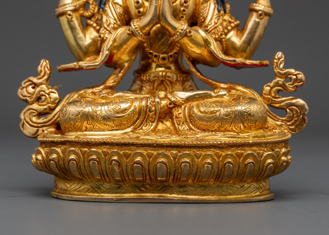 Chenrezig Buddhist Statue | Authentic Nepalese Art