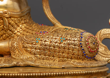 Nepal-Made Green Tara Statue | Traditional Lost Wax Buddhist Art