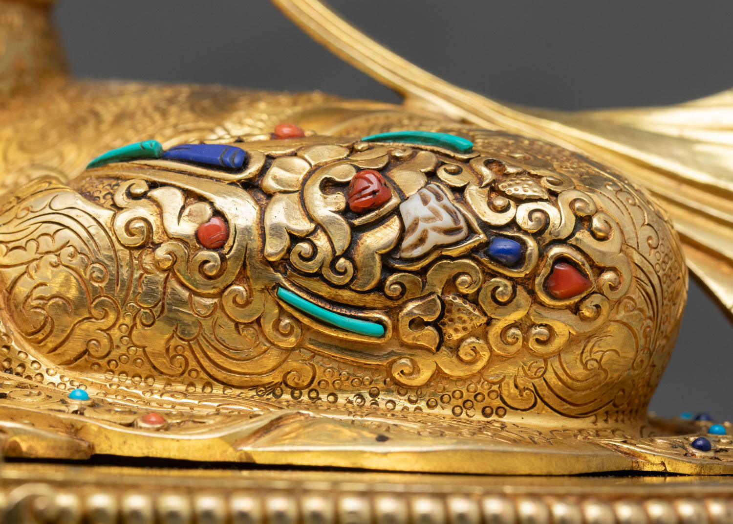 Buddhist Green Tara – Gold Gilded Copper Statue from Nepal