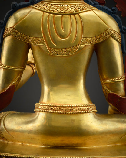 Green Tara Statue | Buddhist Hand-Carved Art