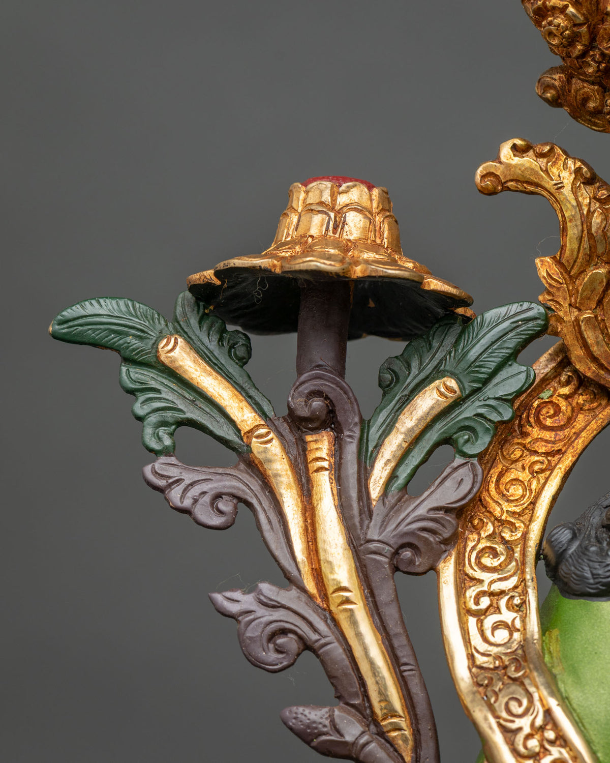 Green Tara Sculpture – Hand-Painted Mother of Liberation Statue