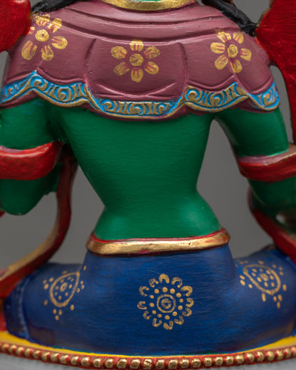 Green-Shade Mother Tara Statue | Traditional Tibetan Art