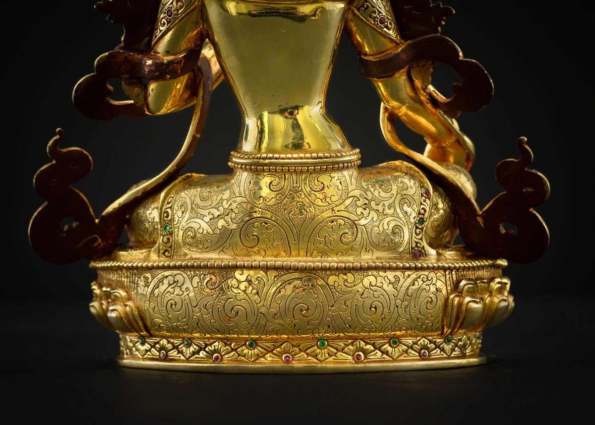 Finest Green Tara Statue – Collector's Grade Buddhist Sculpture