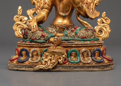 Green Tara Statue Handcrafted in Nepal