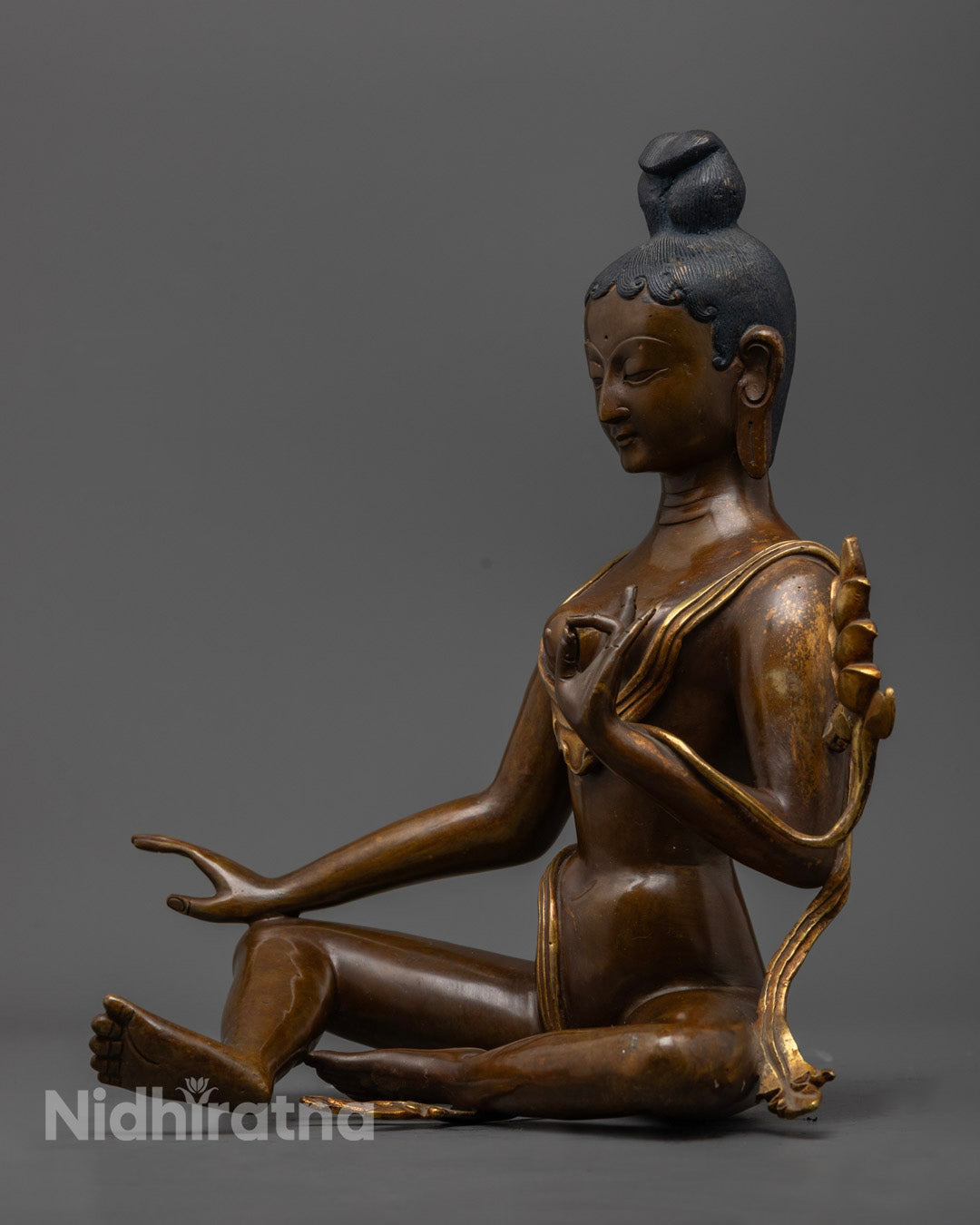 Nepalese Green Tara Statue | Lost Wax Handmade Art