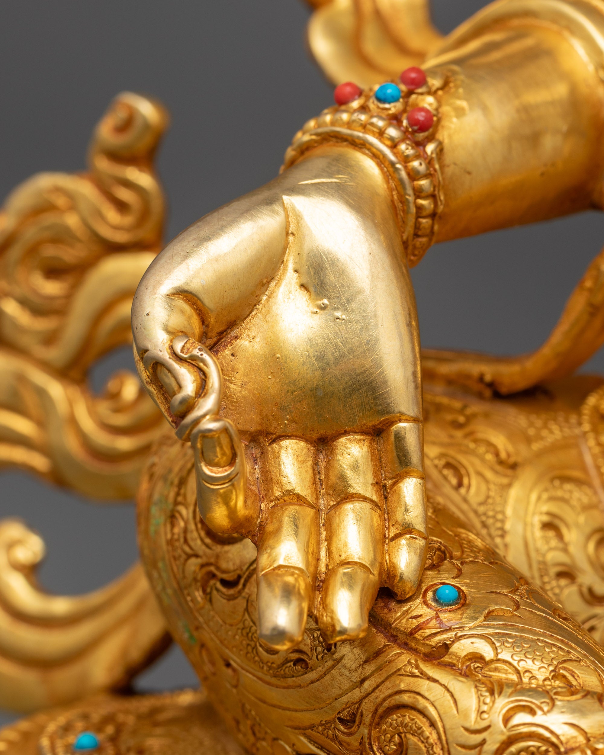Premium Hand-Carved Green Tara Statue from Nepal