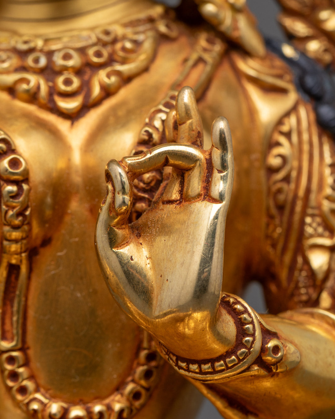 Elegant Green Tara Statue | Handmade Tibetan Symbol of Healing