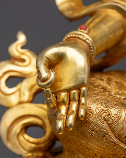 Exquisite Green Tara Buddha Statue
