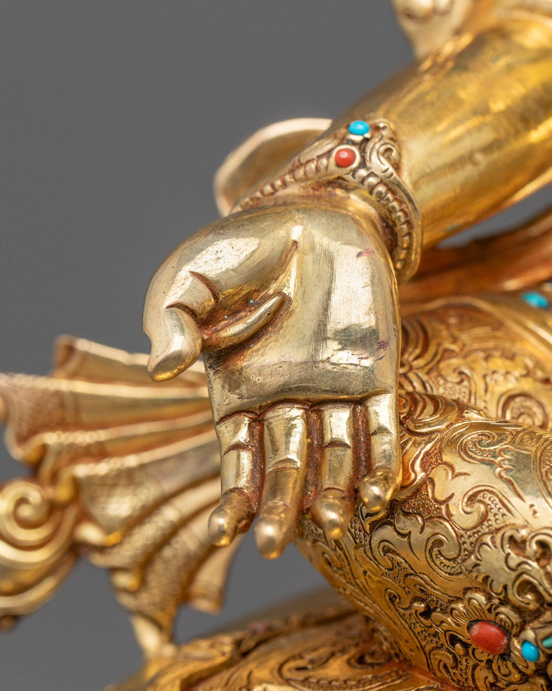 Beautiful Green Tara Statue | Traditional Himalayan Buddhist Art