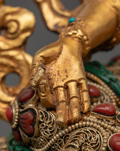 Green Tara Statue Handcrafted in Nepal