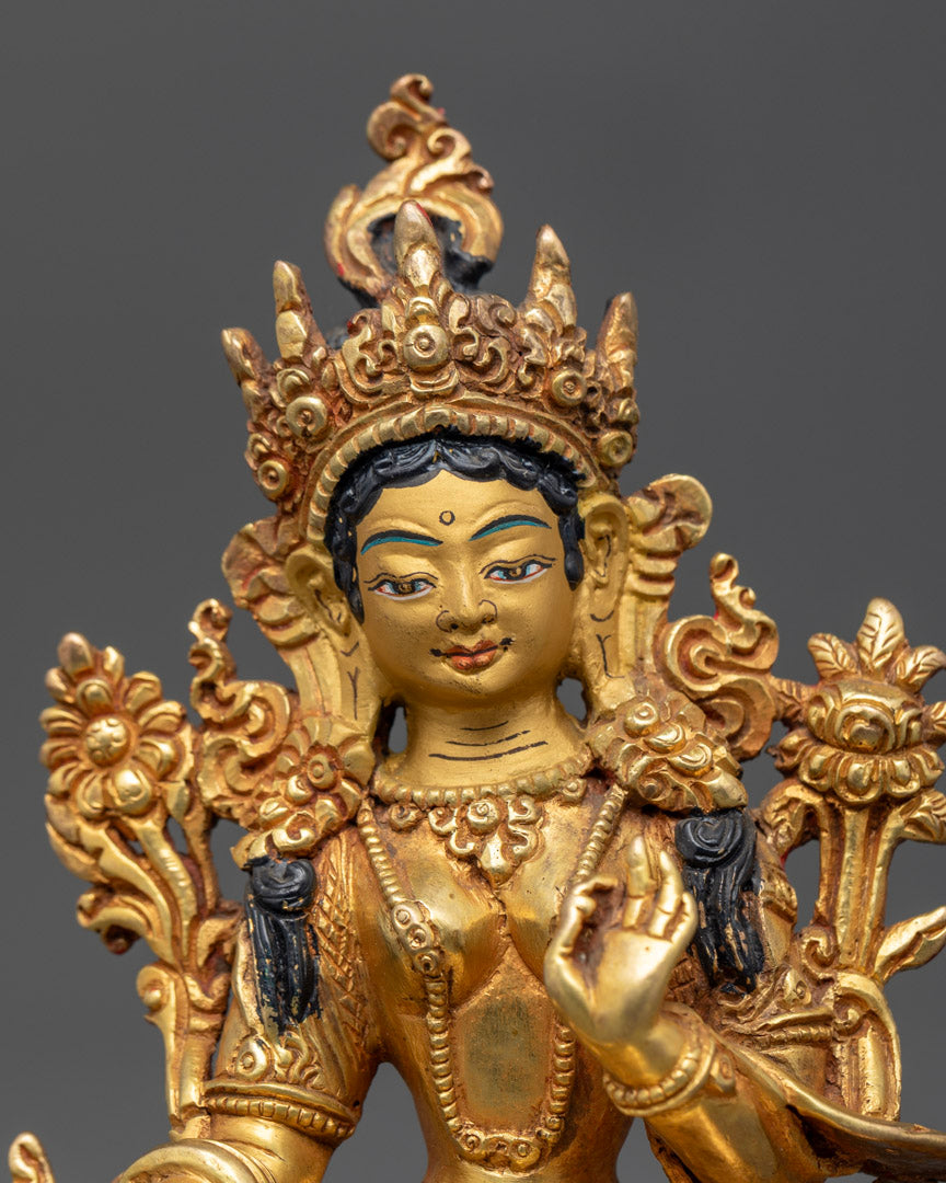 Buddhist Green Tara Statue | Himalayan Buddhist Art