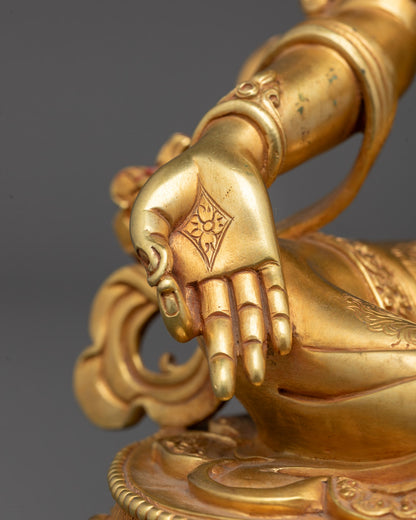 Sacred Feminine Statue of Green Tara | Bodhisattva of Compassion