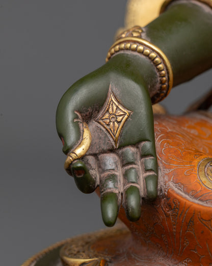 Colored Green Tara Statue | Mother Green Tara Sculpture