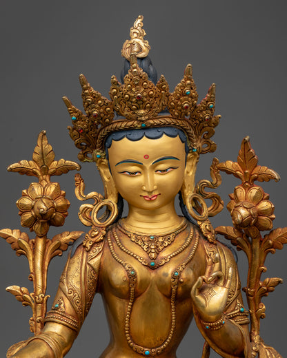 green tara statue: The Goddess of Compassion
