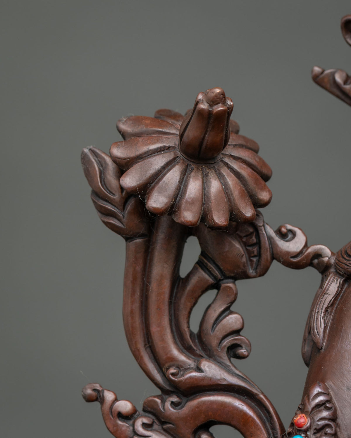 Oxidized Green Tara Statue | Tibetan Art for for Prayer & Practices
