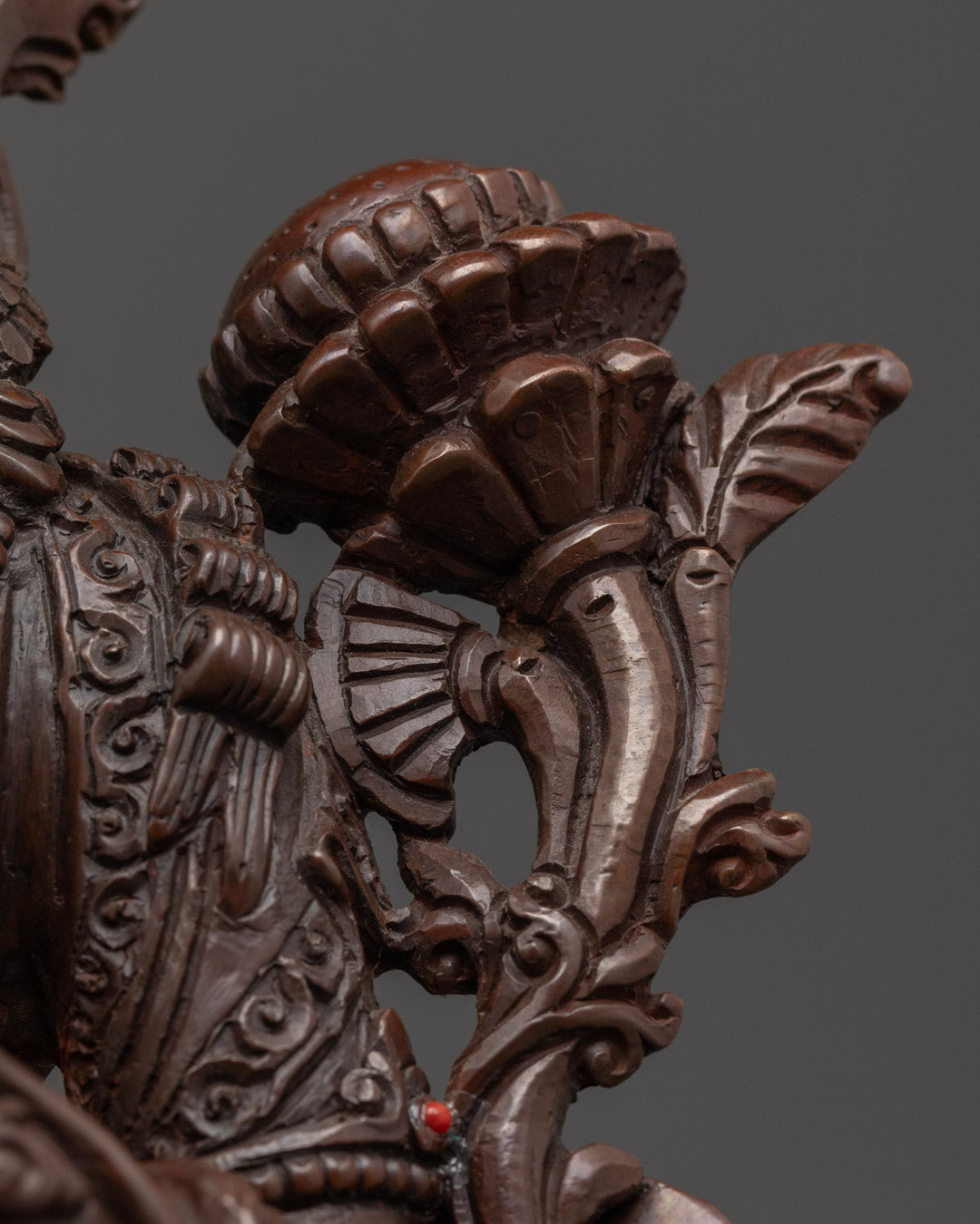 Oxidized Copper Green Tara Statue | Tibetan Buddhist Art