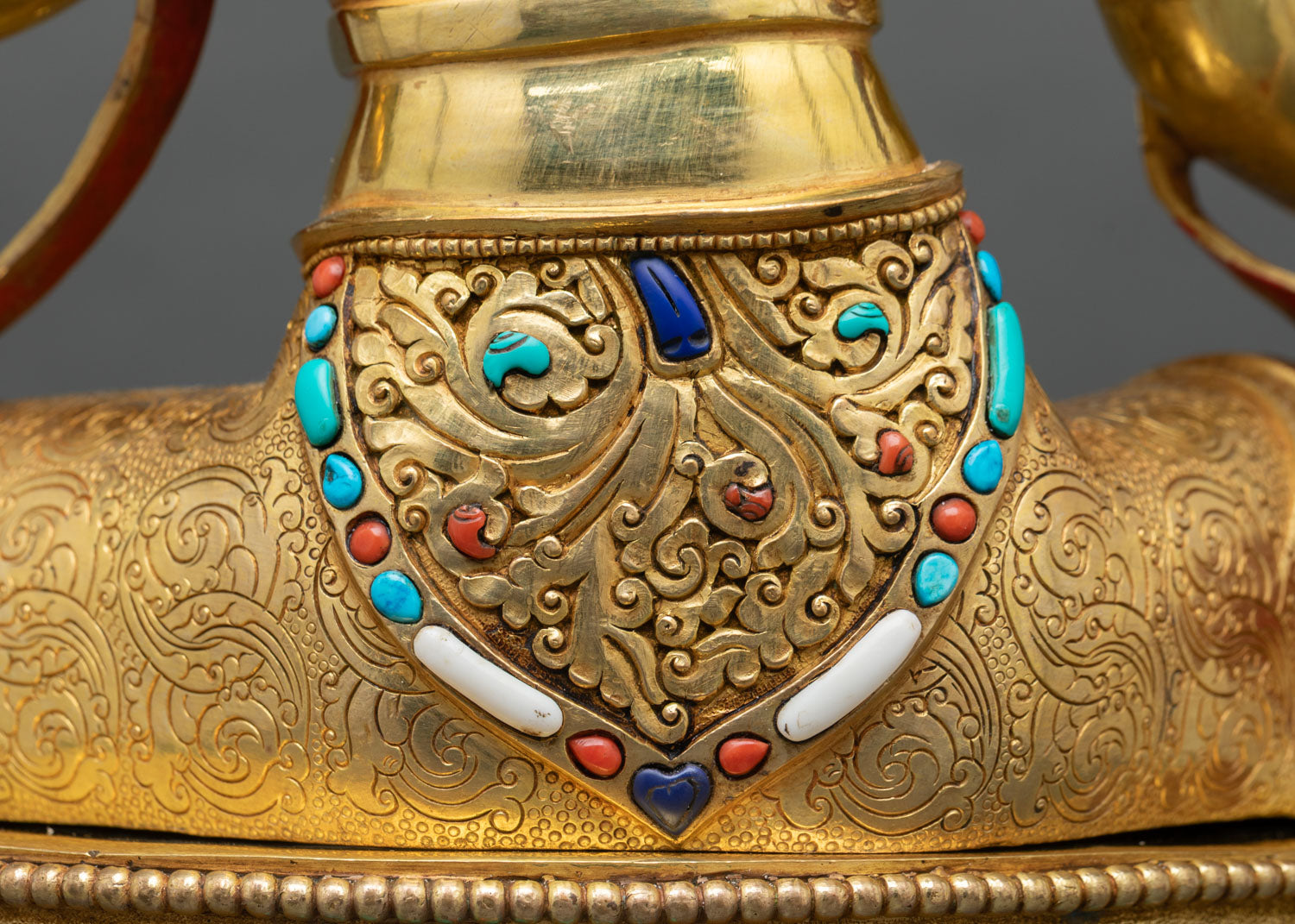 Buddhist Green Tara – Gold Gilded Copper Statue from Nepal