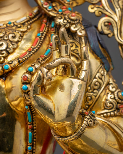 Green Tara Nepalese Statue | Mother of Compassion