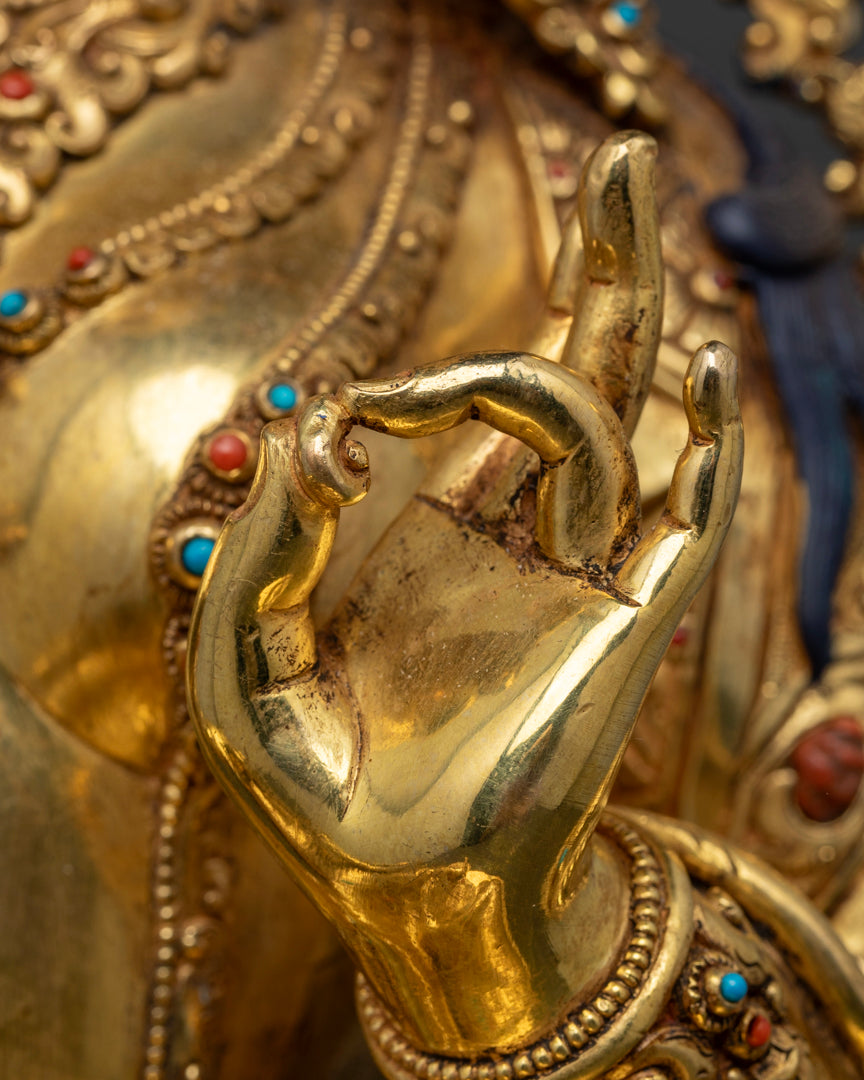 Green Tara Bodhisattva Statue | Sacred Tibetan Sculpture