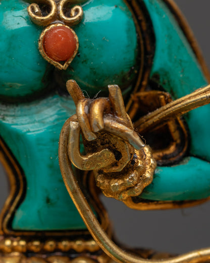 Green Tara Statue | Hand-Carved Himalayan Buddhist Art