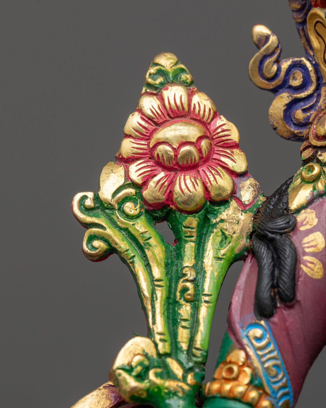 Green-Shade Mother Tara Statue | Traditional Tibetan Art