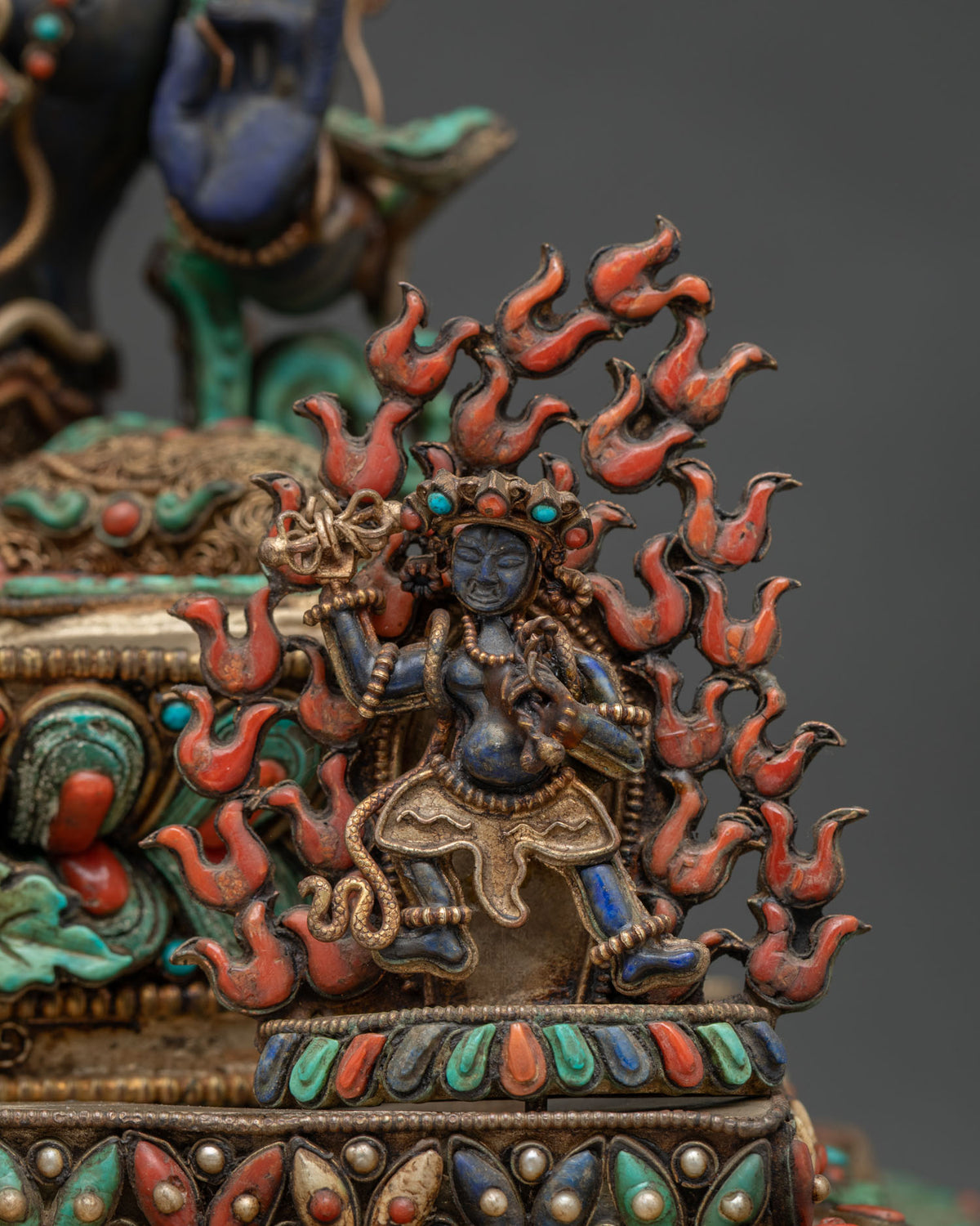 Lapis Lazuli Green Tara Statue | Compassionate Mother of All Buddhas