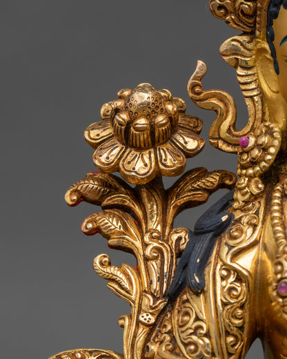 Green Tara Statue | Handcrafted Syamatara Sculpture from Nepal