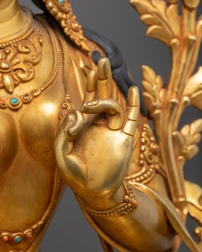 Buy Authentic Green Tara Statue from Nepal