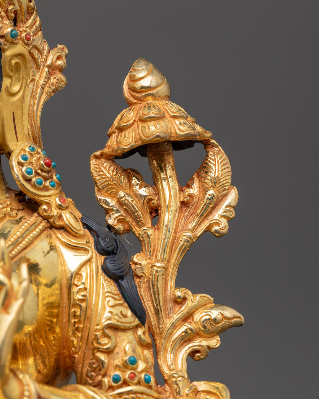 Buddhist Green Tara Statue | Nepalese Hand-Carved Art