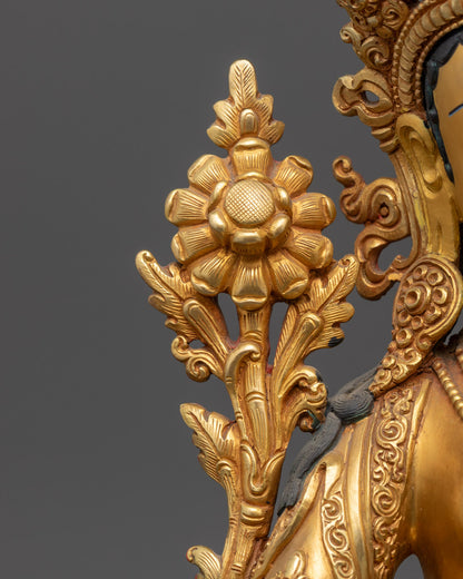 Sacred Feminine Statue of Green Tara | Bodhisattva of Compassion