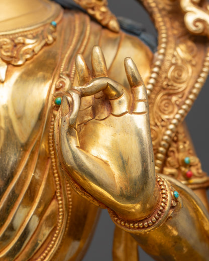 Goddess Green Tara Statue | Handcrafted Guardian of Liberation
