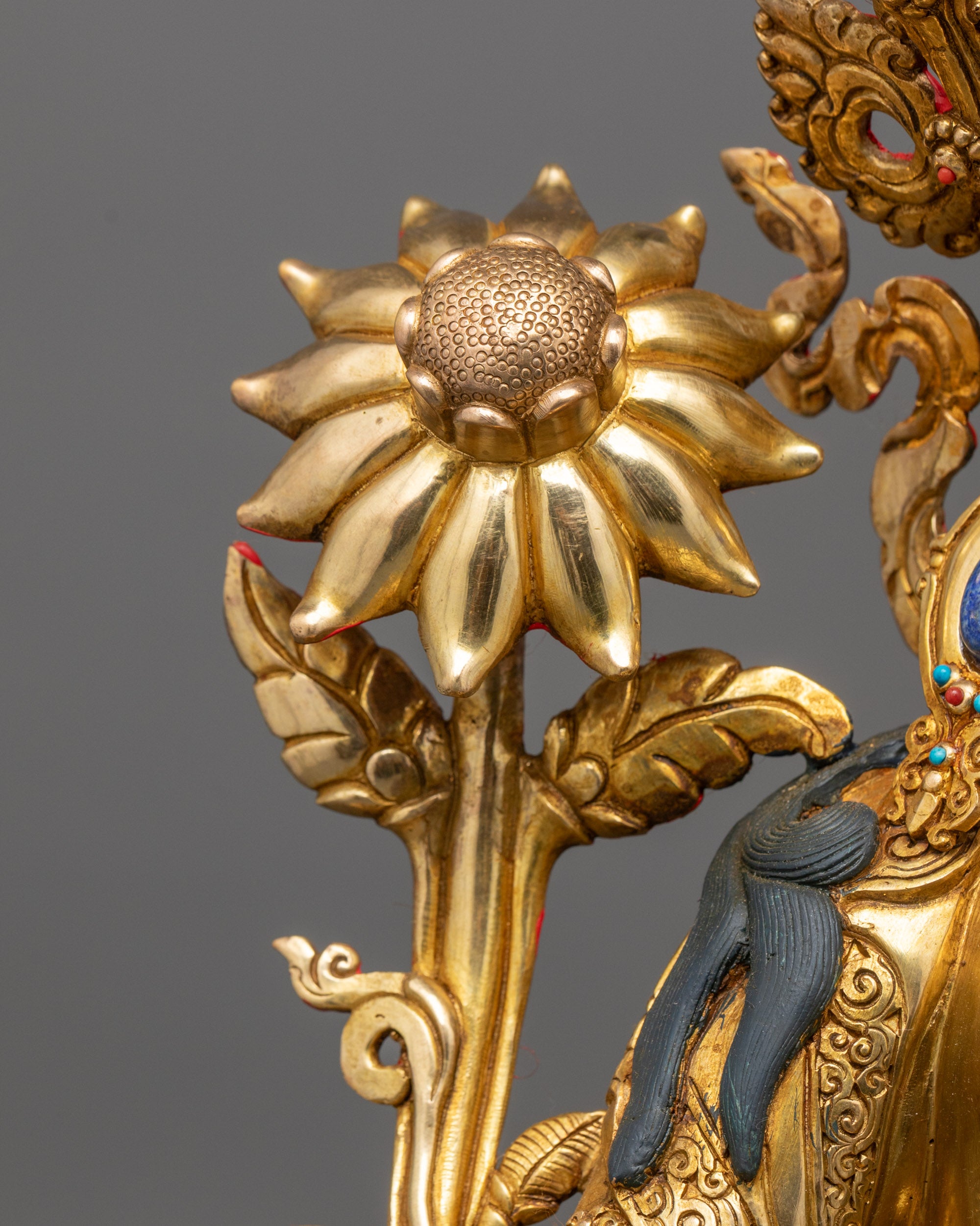 Buy Green Tara Statue with Lotus Base