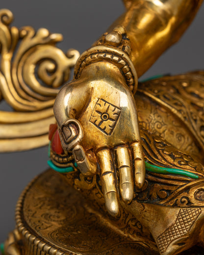 Traditional Green Tara Statue | Himalayan Healing Goddess