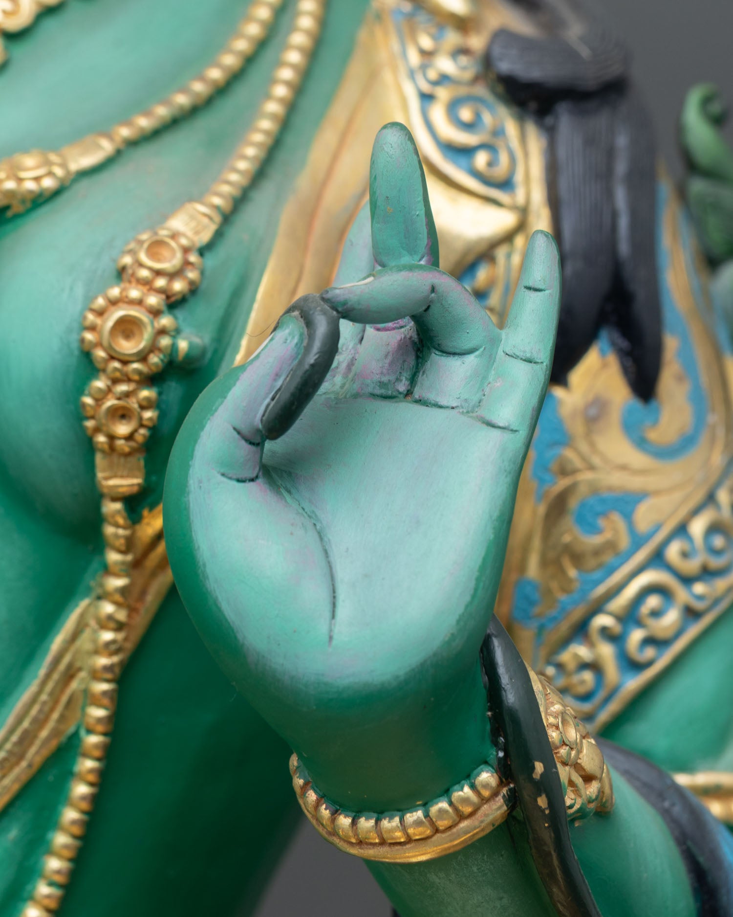 Green Tara Statue – Buddhist Healing Deity Figure