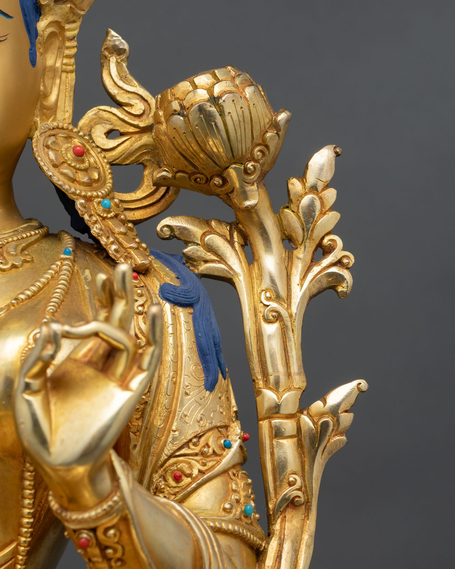 Green Tara Statue | Tibetan Compassionate Goddess Figurine