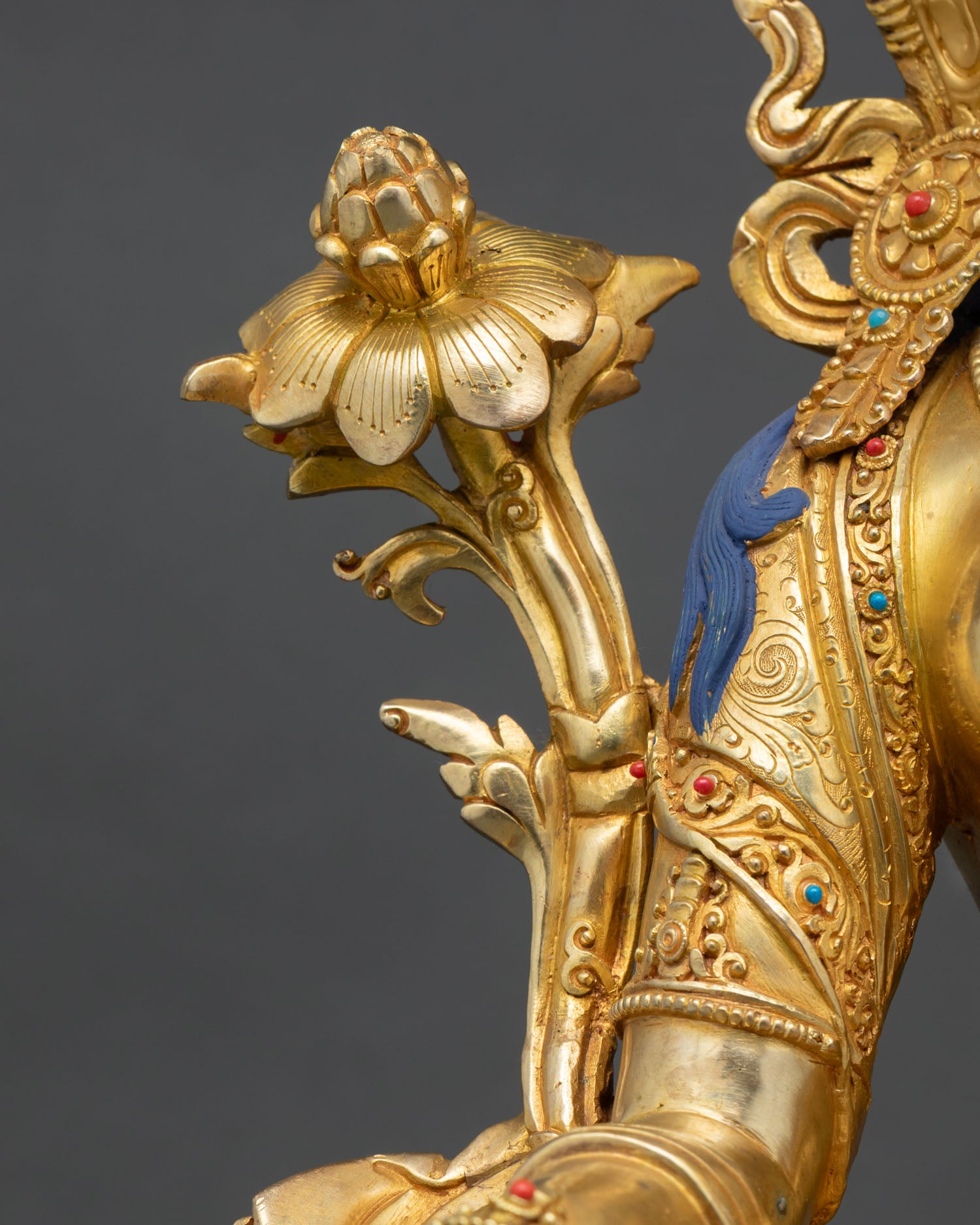 Green Tara Statue | Tibetan Compassionate Goddess Figurine