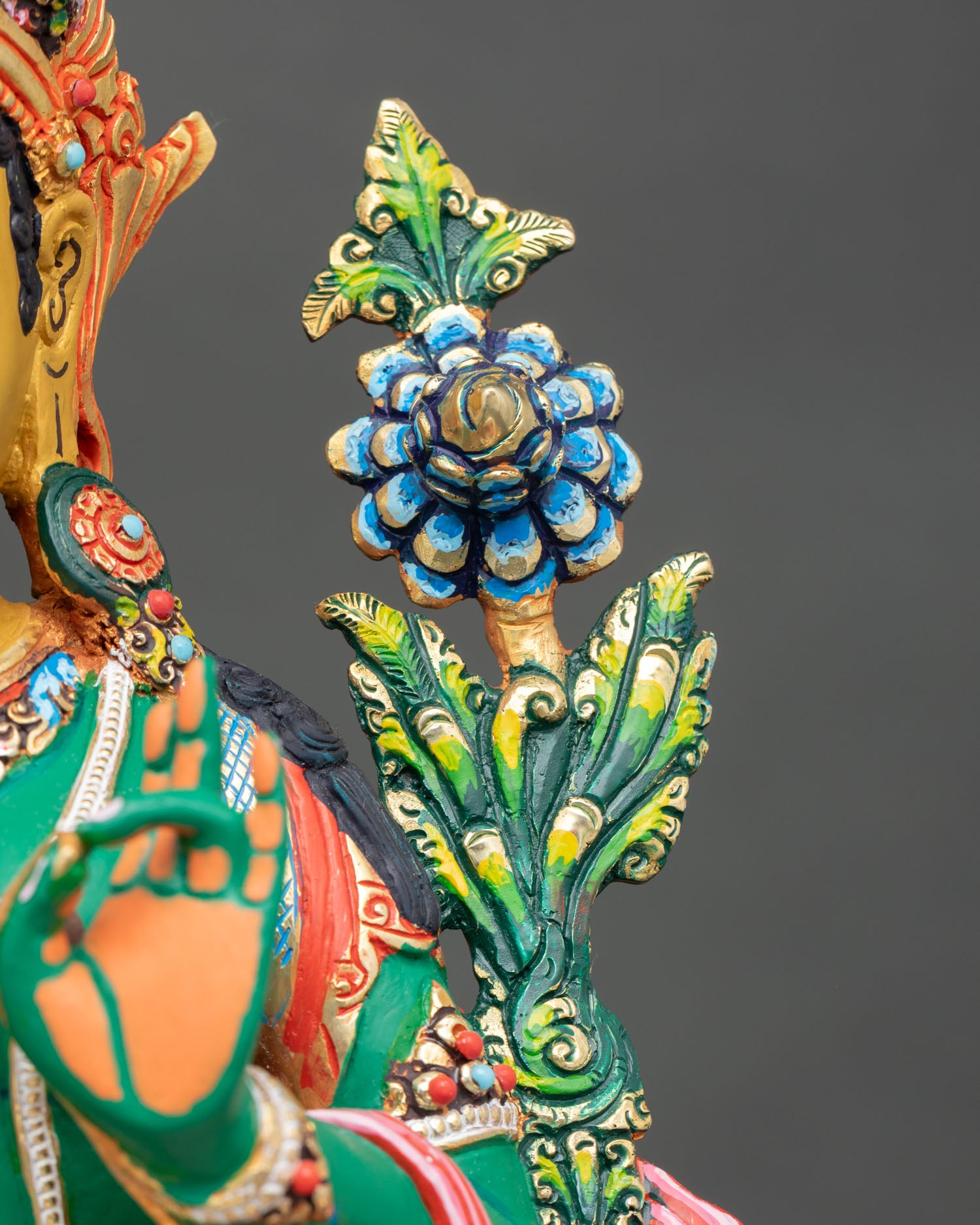 Divine Green Tara Statue | Vibrant Buddhist Decor