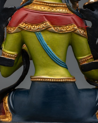 Hand-Painted Green Tara Statue | Mother of all Buddhas