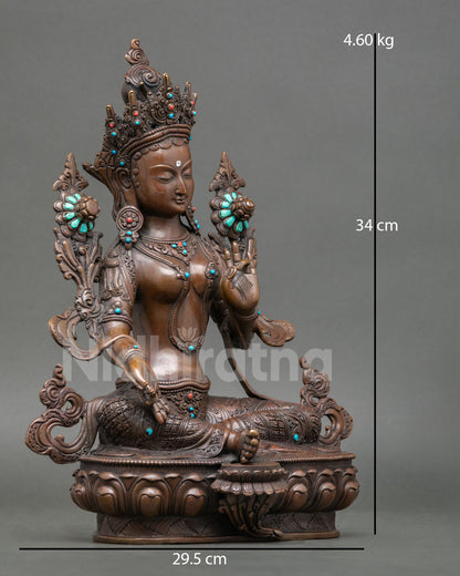 Green Tara Statue