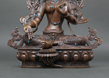 Green Tara Statue