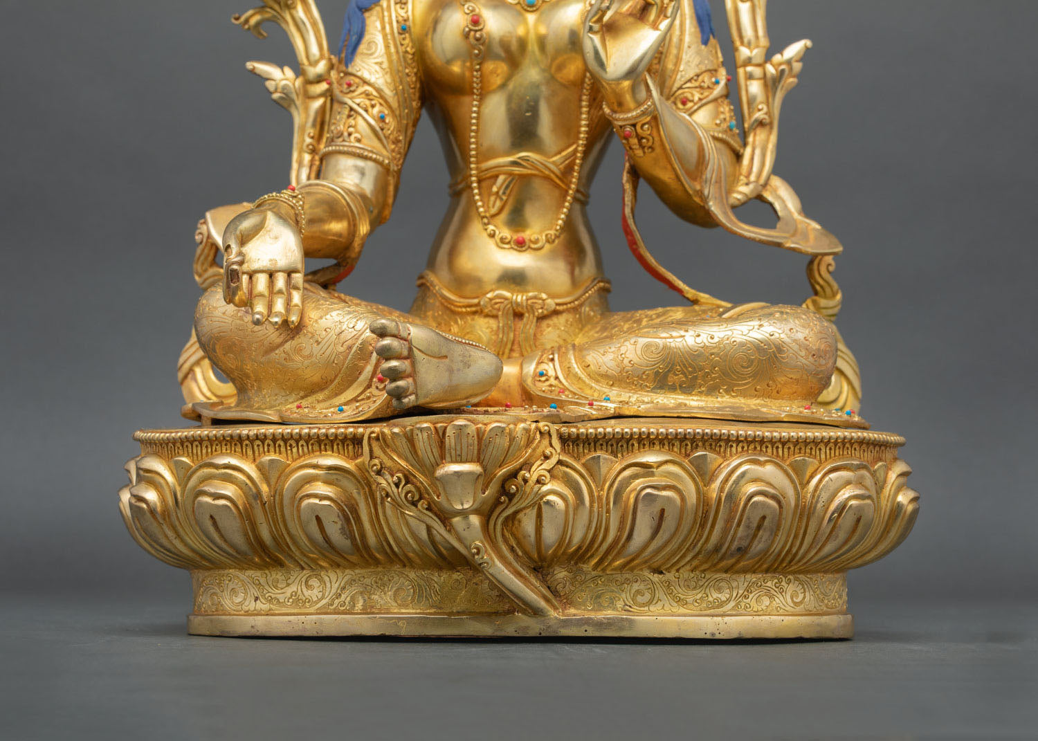 Green Tara Statue | Tibetan Compassionate Goddess Figurine