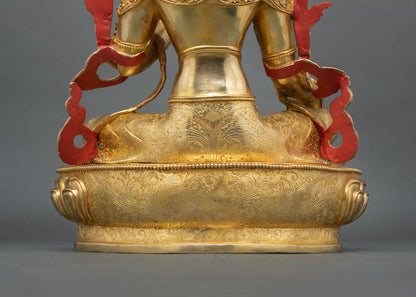 Green Tara Statue | Tibetan Compassionate Goddess Figurine