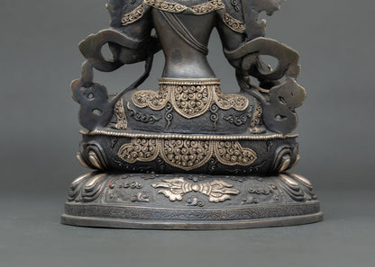 Oxidized Copper Green Tara Statue | Tibetan Artwork