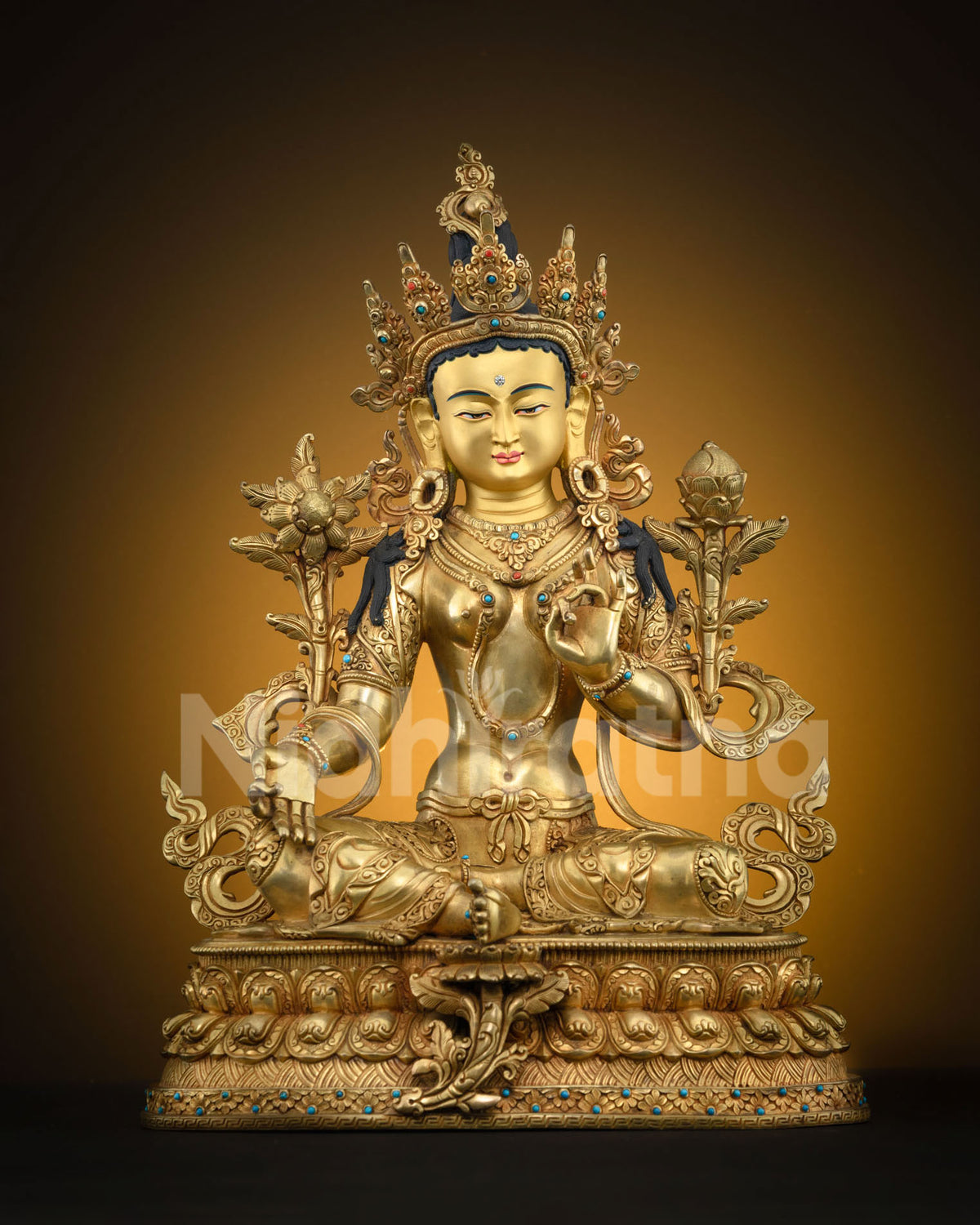 Luxurious Green Tara Statue: A Masterpiece for Spiritual Practitioners