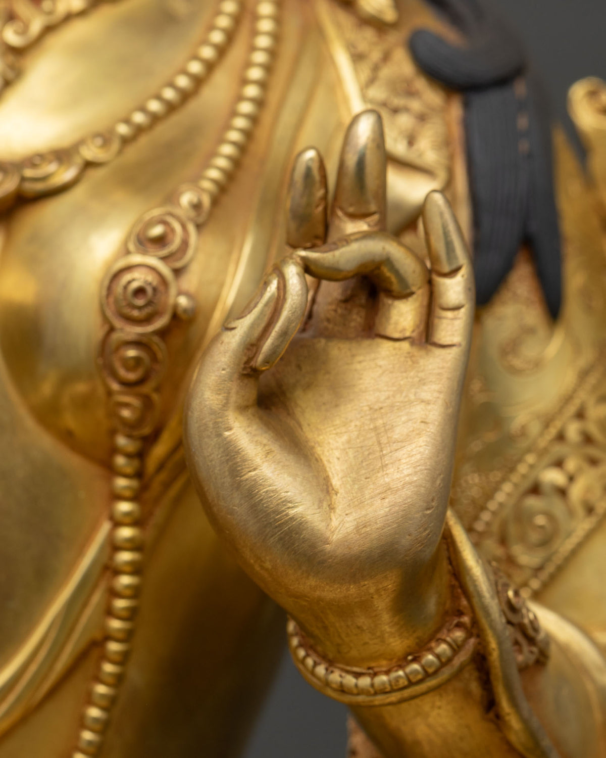 Spiritual Green Tara Copper Statue – Goddess of Swift Compassion